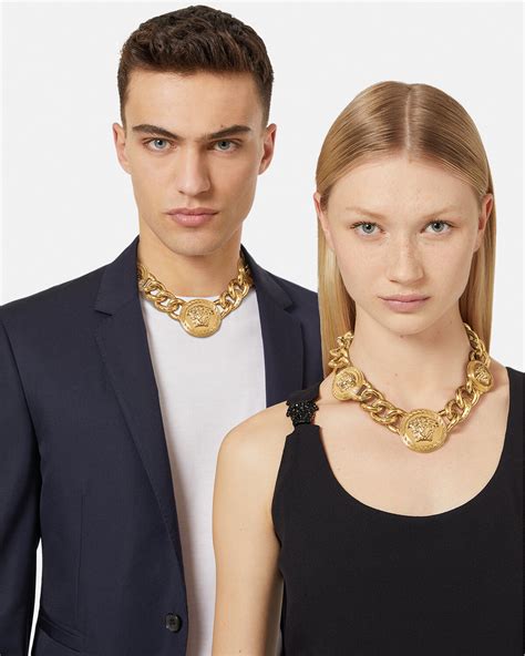 versace blue and gold|versace necklace real gold.